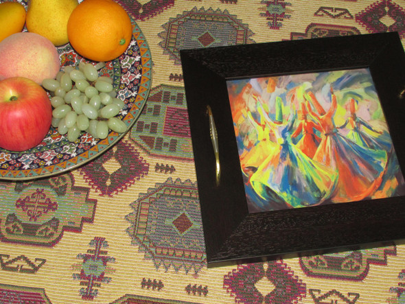 Samma Dance On Ceramic Serving | Luxury Heritage Gift & Cultural Souvenir - Luxury Handcrafted Art Craftihouse Dubai