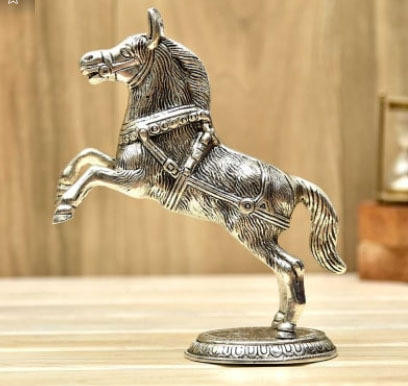 Hand Carved Metal Horse Premium | Artisan Crafted Stallion Statue | Middle Eastern Souvenir - Luxury Handcrafted Art Craftihouse Dubai
