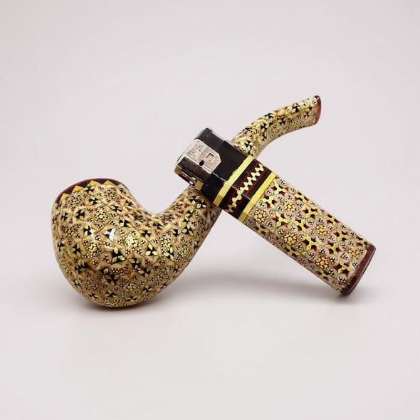 handmade-khatam-pipe-and-lighter
