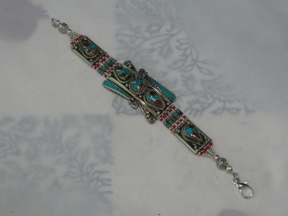 Handmade Tibetan bracelet, boho jewelry, ethnic jewelry, tribal jewelry, bijoux ethniques, oriental jewelry, gift for her