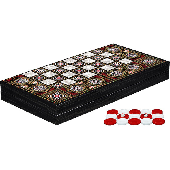 Luxury "The Mosaic Master" | 50x50 cm MDF Backgammon Board | High-Definition Printed Tavla Set | Professional Nard Board | Unique Gift for Gamers Premium Design Showcase