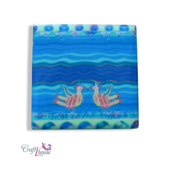 Handcrafted Ceramic Magnet Magnet Square Customized – Craftihouse Luxury - Authentic Luxury Craftsmanship