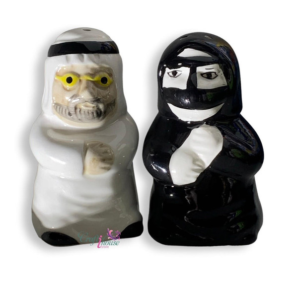 Sheikh And Sheikha Salt And | Luxury Heritage Gift & Cultural Souvenir - Luxury Handcrafted Art Craftihouse Dubai