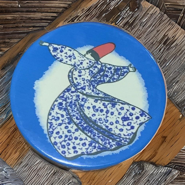 Exclusive Turkish Handcrafted Rumi Turkish Ceramic Fine Craftsmanship Detail