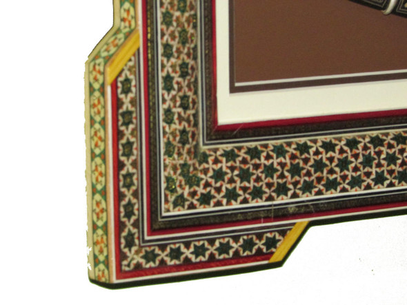 Exclusive Tiger Head Khanjar Framed Camel | Boutique Pottery Masterpiece | Prestige Cultural Memento Fine Craftsmanship Detail