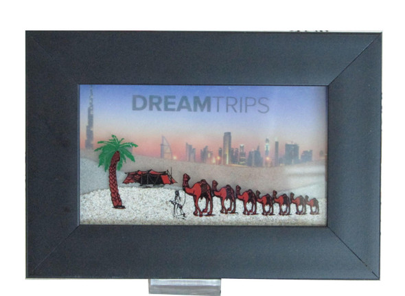 Emirates Seven Sands Frame Iconic | Premium Handcrafted Memento | High-end Gift - Luxury Handcrafted Art Craftihouse Dubai