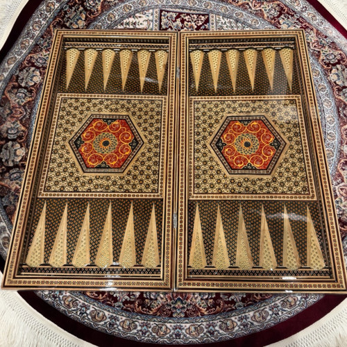 Backgammon & Chess Set | Handcrafted Jewelry Box | Traditional Khatamkari Art - Luxury Handcrafted Art Craftihouse Dubai