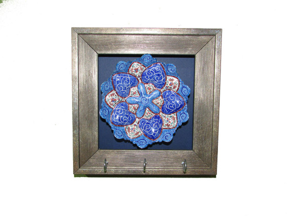 Luxury Blue Pattern Minakari Wall Premium Design Showcase