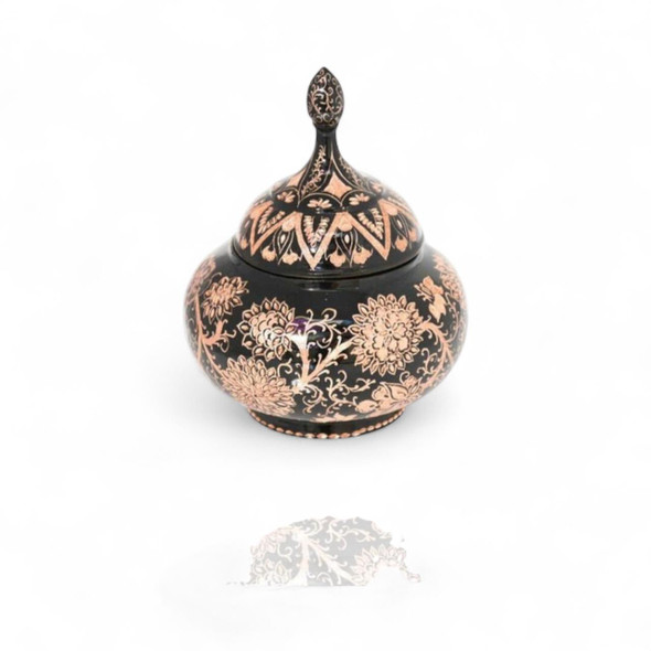 Luxury Engraved Copper Sugar Bowl Premium Design Showcase
