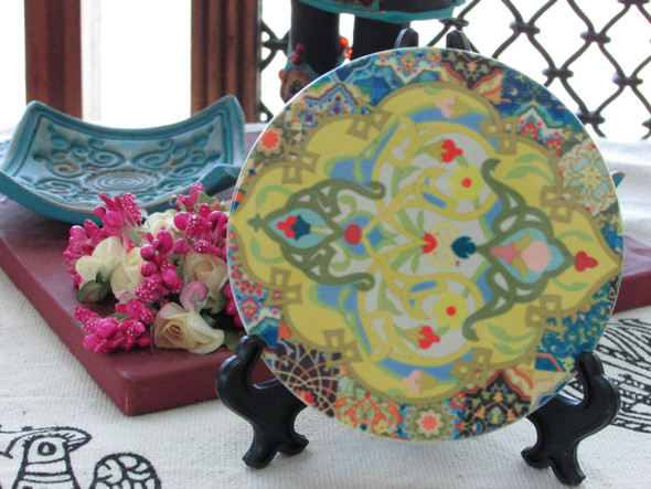 Ceramic Tea Coaster Dubai | Luxury Heritage Gift & Cultural Souvenir - Luxury Handcrafted Art Craftihouse Dubai