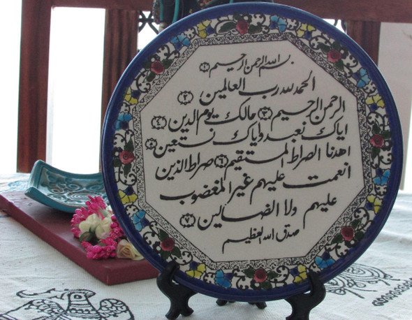 Handcrafted hand painted ceramic plate with – Craftihouse Luxury - Authentic Luxury Craftsmanship