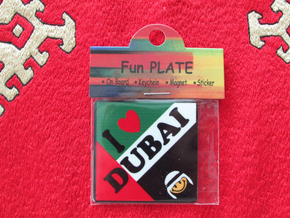 Metal I Love | Authentic Tile Pattern Magnet | Unique Travel Souvenir - Luxury Handcrafted Art Craftihouse Dubai
