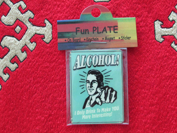 Metal Magnet I Only Drink To | Handcrafted Ceramic Memento | Traditional Home Decor - Luxury Handcrafted Art Craftihouse Dubai