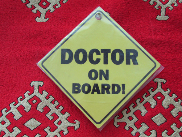 Metal (11x11 Cm) Doctor On Board | Artisan Printed Fridge Magnet | Cultural Heritage Art - Luxury Handcrafted Art Craftihouse Dubai
