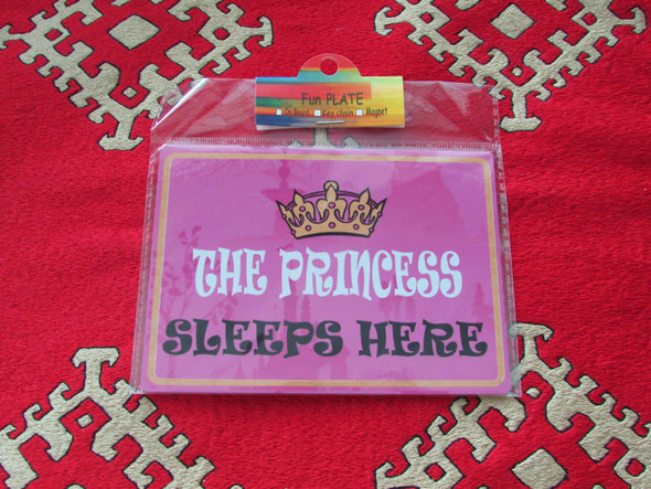 Metal (11x9cm) The Princess Sleeps Here | Artisan Printed Fridge Magnet | Cultural Heritage Art - Luxury Handcrafted Art Craftihouse Dubai