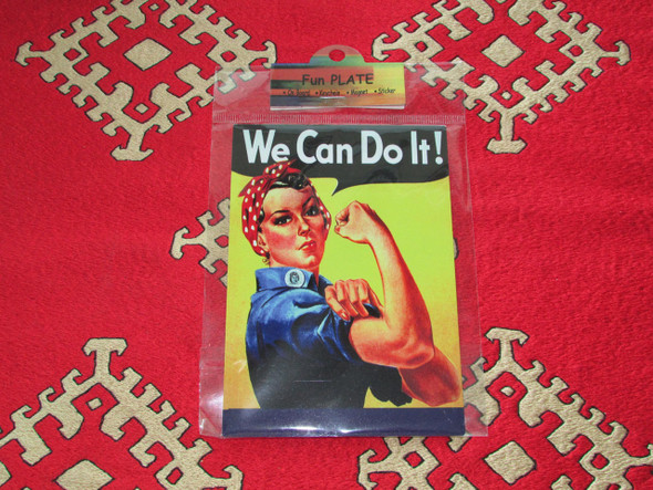 Metal Magnet (11x9cm) We Can Do | Handcrafted Ceramic Memento | Traditional Home Decor - Luxury Handcrafted Art Craftihouse Dubai