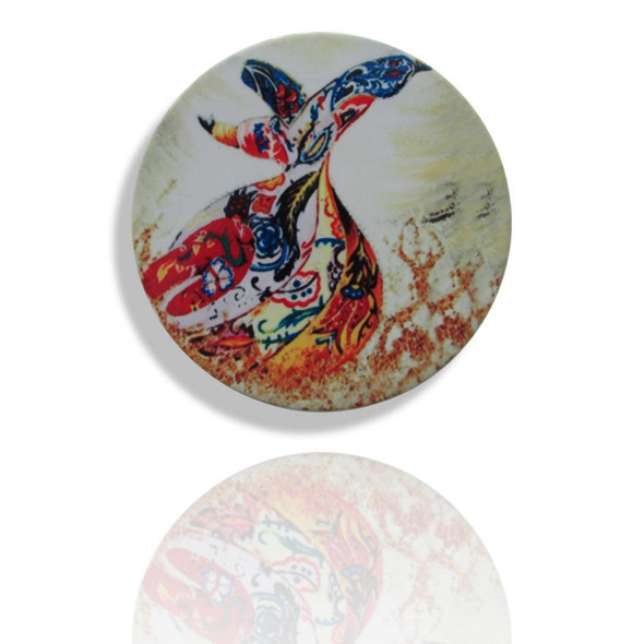 Rumi Dance Tea Coaster | Artisan Home Decor | Unique Middle Eastern Piece - Luxury Handcrafted Art Craftihouse Dubai