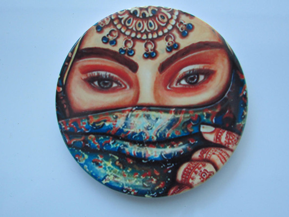 Tile Tea Coaster Dubai | Artisan Home Decor | Unique Middle Eastern Piece - Luxury Handcrafted Art Craftihouse Dubai