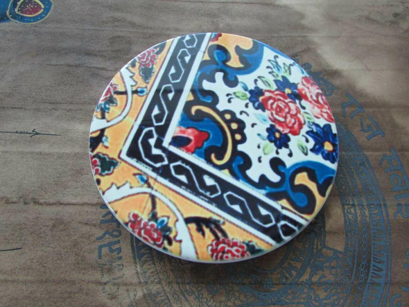 Luxury Artisan Handcrafted Tile Pattern Coaster Premium Design Showcase