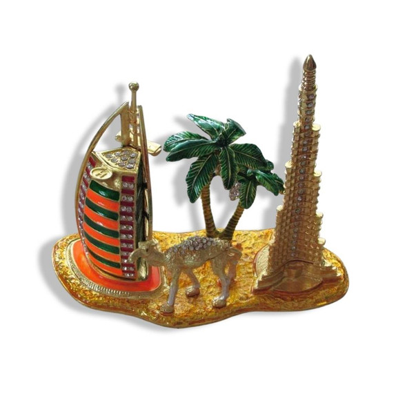 Luxury Golden Desert Camel Palm Tree Premium Design Showcase