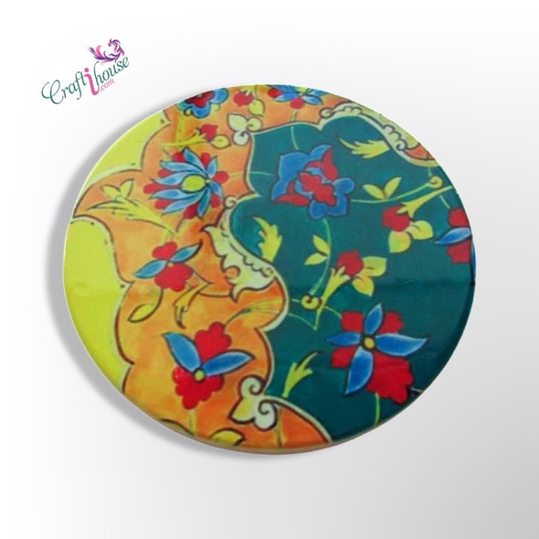 Designer Ceramic Tea Coaster .multi – Craftihouse Office - Authentic Luxury Craftsmanship