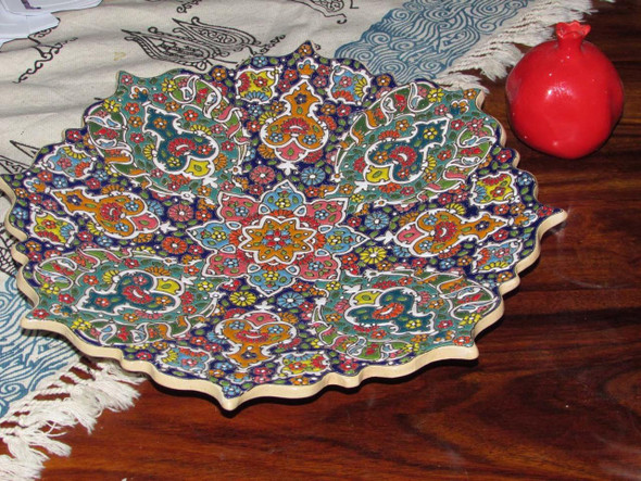 Handcrafted embossed wall hanging plate | Premium Luxury Decor - Luxury Handcrafted Art Craftihouse Dubai