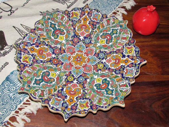 Handcrafted embossed wall hanging plate | Premium Luxury Decor - Luxury Handcrafted Art Craftihouse Dubai