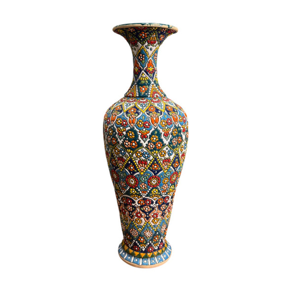 Handcrafted Hand Painted Ceramic Flower Vase – Luxury Decor - Luxury Handcrafted Art Craftihouse Dubai