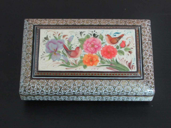 Luxury Hand Painted Birds Flower Premium Design Showcase