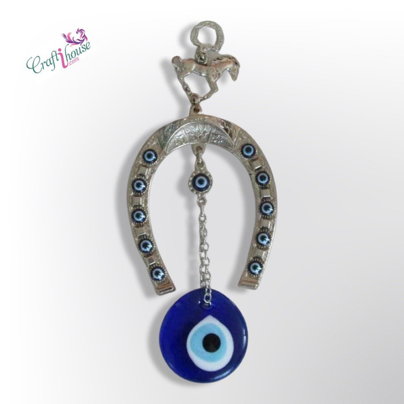 Luxury Blue Evil Eye With Horse Premium Design Showcase