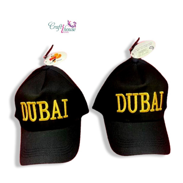 Luxury Dubai hats , 2 pieces Caps For Unisex , Dubai caps , Dubai souvenir Premium Design Showcase