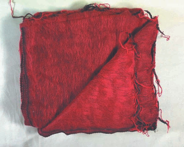 Handcrafted Nepalese Hand-Loomed Yak Wool Shawl – Firebrick Red & Black | Ultra-Soft Winter Wrap & Ethical Gift Lifestyle Visual
