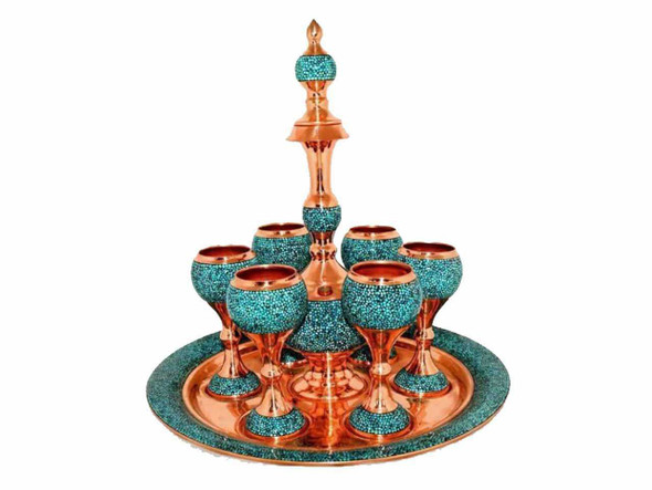 Luxury Turquoise Inlaid Pitcher Premium Design Showcase