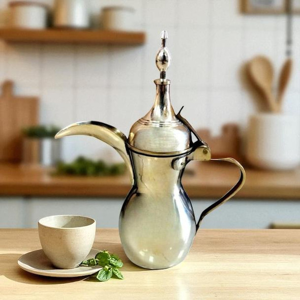 Exclusive Arabic Arabic Brass Arabic Coffee Fine Craftsmanship Detail