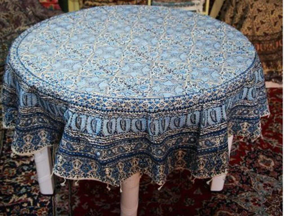 Exclusive Artisan Blue Pattern textile block Fine Craftsmanship Detail