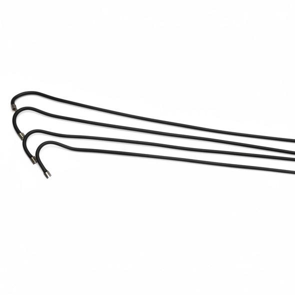 A sleek black traditional Arabic dance stick (Assaya) designed for Emirati folk dances and UAE National Day.