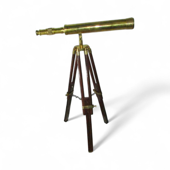 wooden-tripod-brass-telescope-maritime