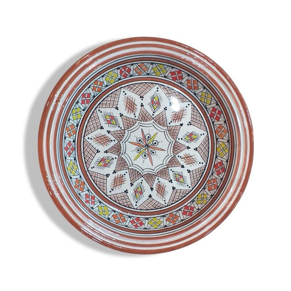 Luxury Artisan Hand Painted Red Pattern Moroccan Premium Design Showcase