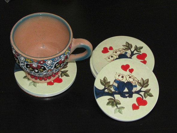 Luxury Uae Handcrafted Lovely Owls Ceramic Premium Design Showcase