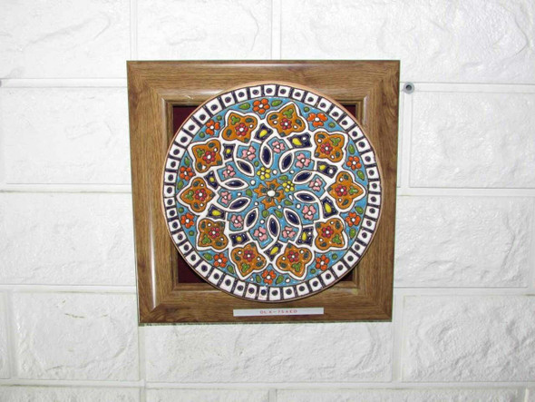 Handcrafted Enamel Painted wall hanging plate – Luxury Decor - Luxury Handcrafted Art Craftihouse Dubai