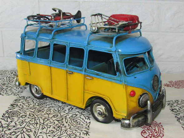 Handmade Metal Bus Vintage Style Decorative Bus | Luxury Heritage Decor & Unique Artisan Piece - Luxury Handcrafted Art Craftihouse Dubai
