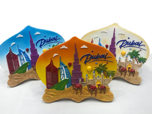 Luxury Dubai Souvenir , Table Standing Dubai iconic building on Ceramic Premium Design Showcase