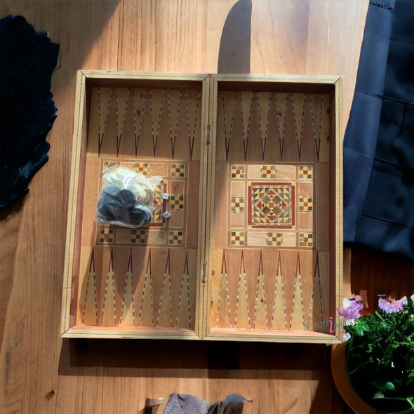 tavla , takhte nard ,wooden syrian backgammon , 50x50 cm wooden backgammon