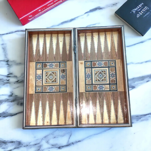 SYRIAN HANDMADE BACKGAMMON