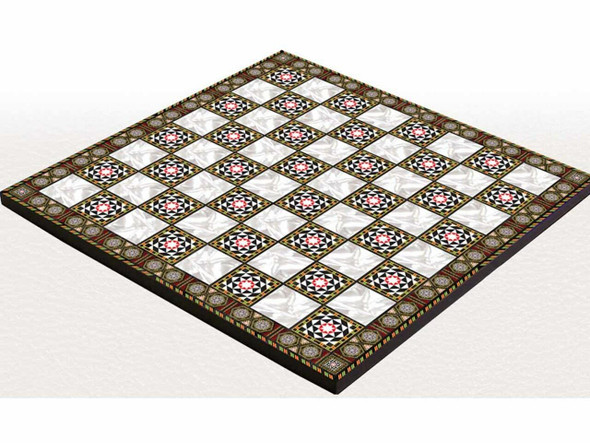 Exclusive Chess Set with Metal Figures , birthday gift 25x25 cm , valentine gift Heritage Collection View