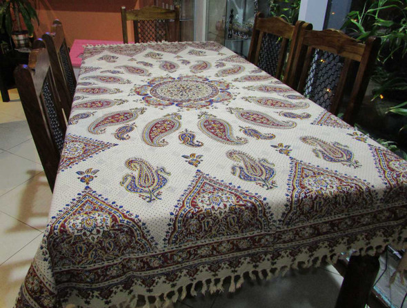 A signature large-format Ghalamkar tapestry from the Craftihouse collection, representing authentic Isfahan textile craftsmanship.