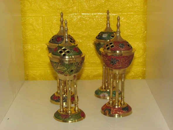Exclusive Persian 4 Legs Brass madkhan Heritage Collection Piece