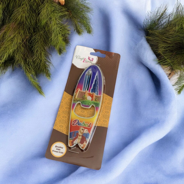 Atlantis Hotel bottle opener fridge magnet Dubai iconic souvenir UAE collectible