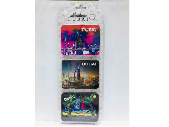 Set Of 3pcs Fridge Magnets | Artisan Magnetic Memento | Unique Dubai Decor - Luxury Handcrafted Art Craftihouse Dubai