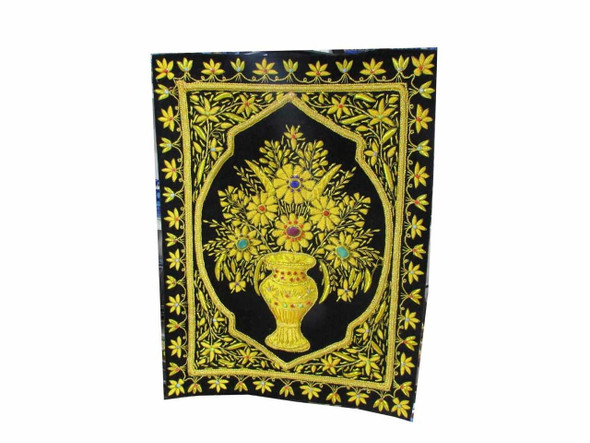 Exclusive Framed handmade jewel carpet 1.5x2 feet , stunning handmade carpet , wall hanging Fine Craftsmanship Detail